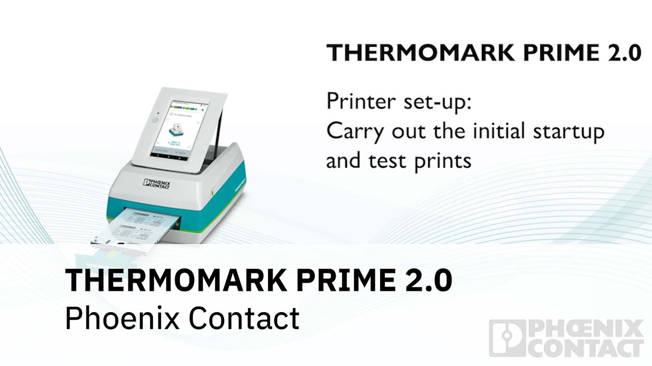 THERMOMARK PRIME 2.0: Printer setup