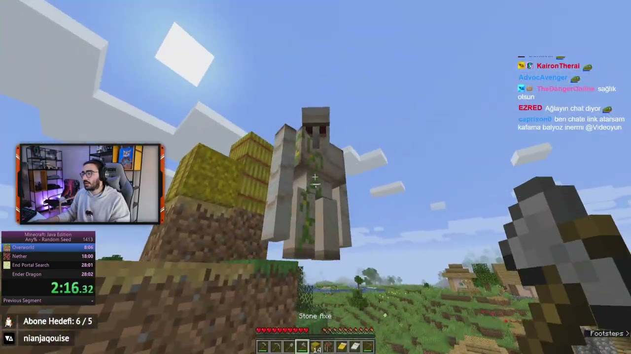 Videoyun-Minecraft(1.16.1) Speedrun Denemeleri#175