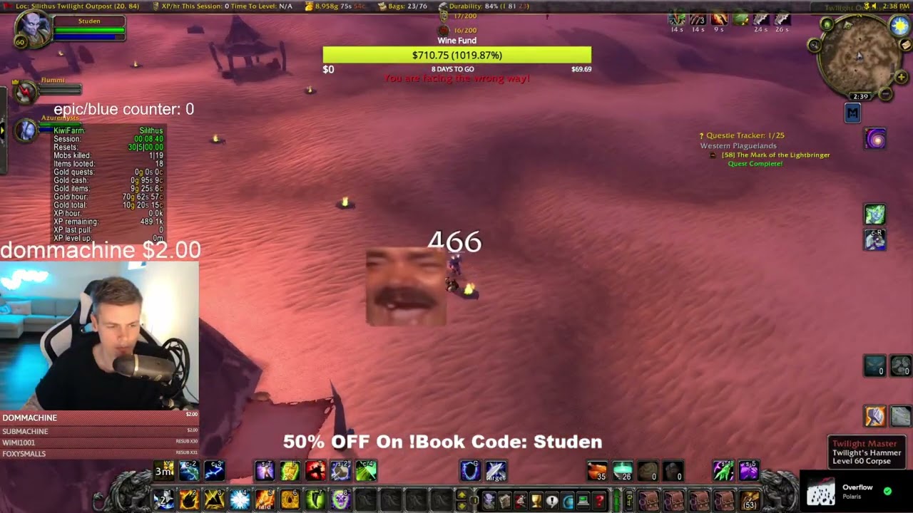 ONE MORE HOUR! TBC Pre Patch Goldfarm! WoW Classic Anniversary