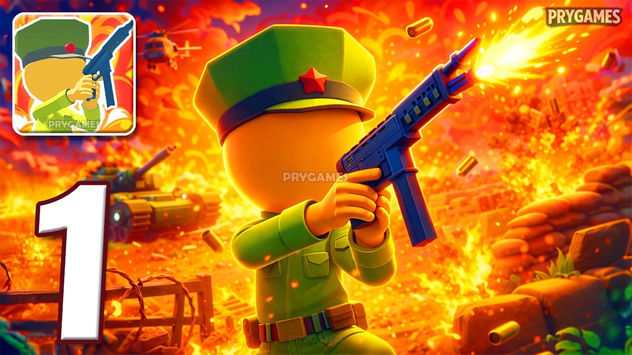 Militarize People - Gameplay Walkthrough Part 1 - Army Fight Commander (Android, iOS)