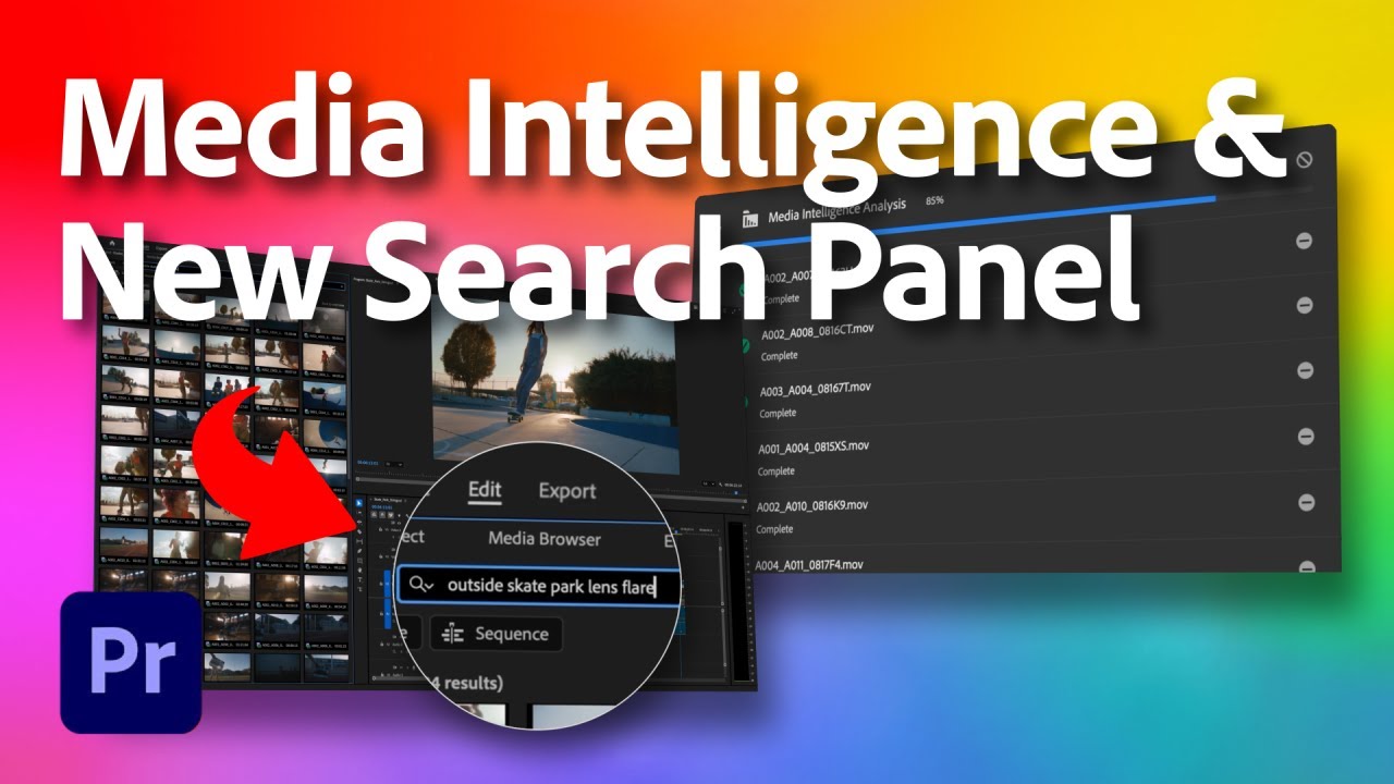 Media Intelligence & New Search Panel | Premiere Pro (Beta) | Adobe Video