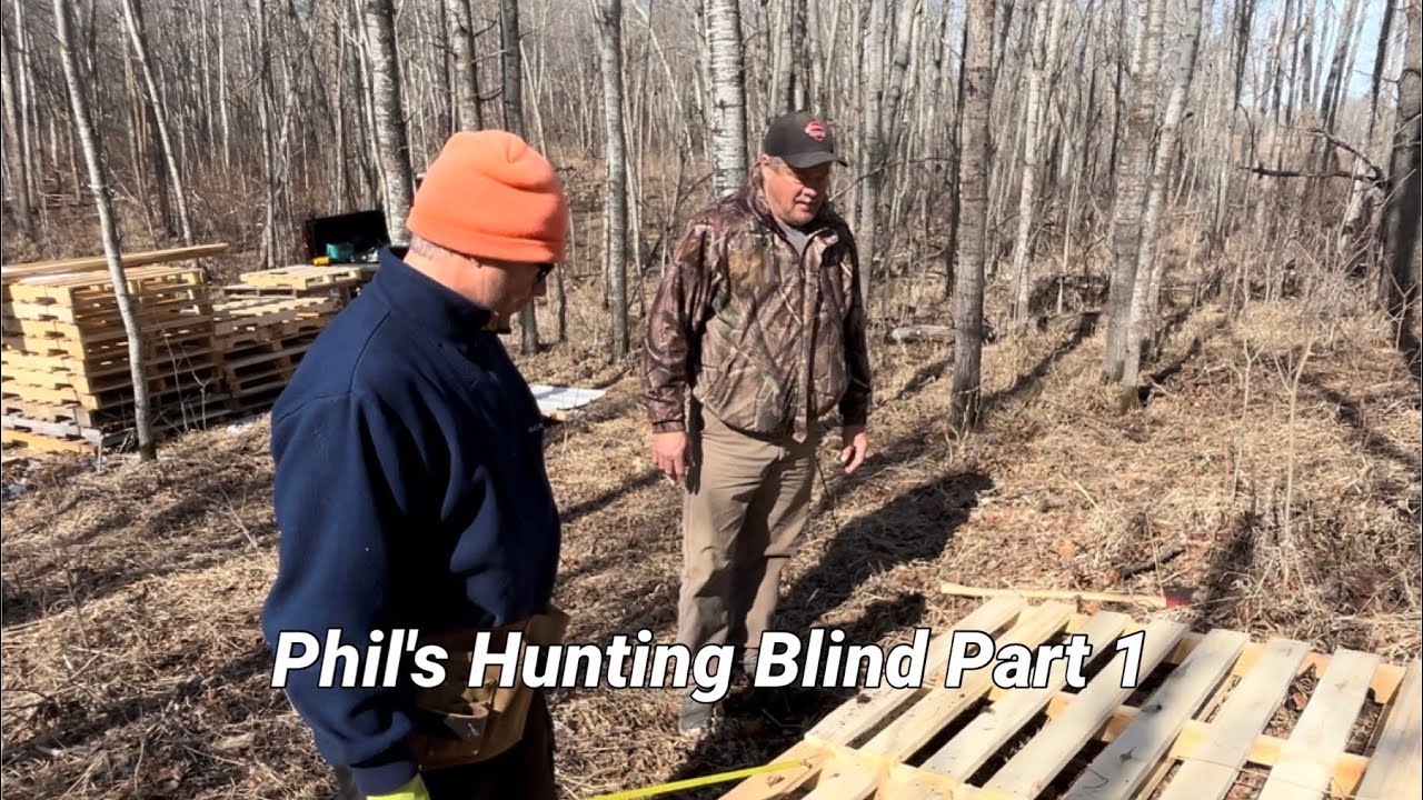 Pallet Cabin - Pallet Platform Blind  Part 1 - E224 #DIY #deer #blind