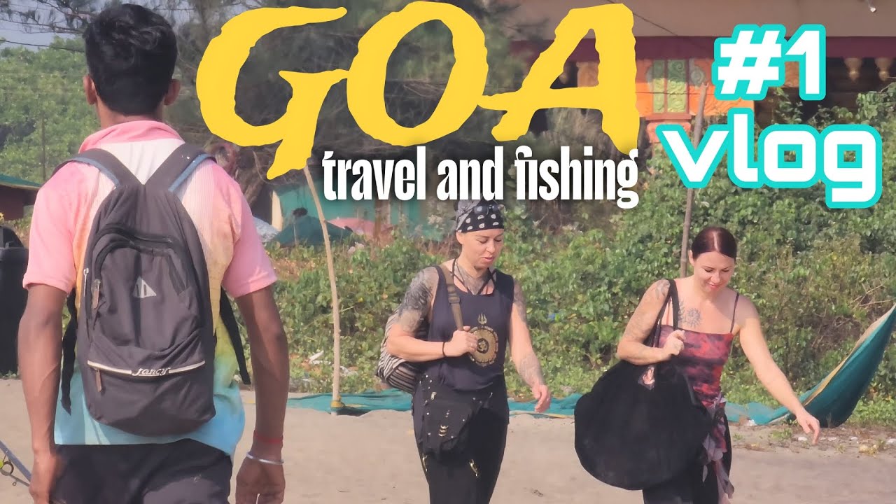 Goa Travel & Fishing Vlog | Querim Beach आणि Tiracol River #1stvlog #vlog #travel #fishing #viral 