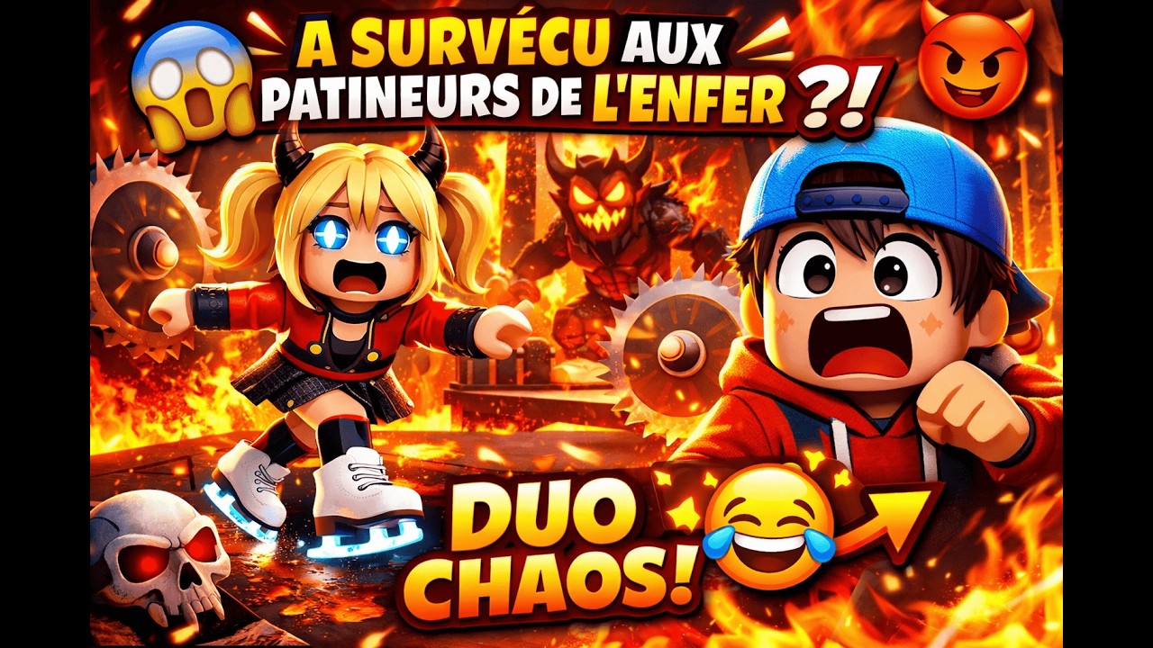 On a testé les Patineurs de l’Enfer ROBLOX… GROSSE ERREUR 😭🔥 (avec mon petit frère)
