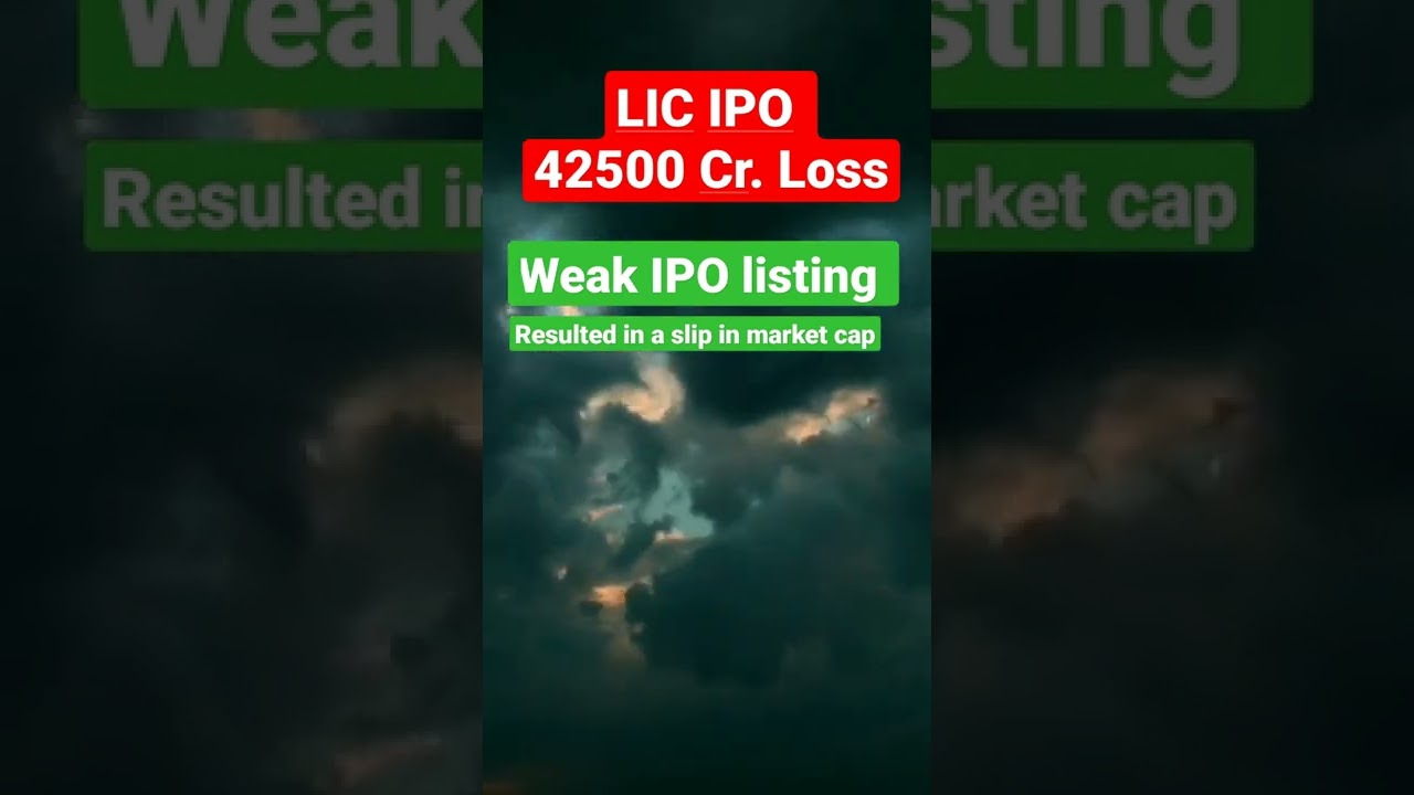 LIC IPO listing loss
