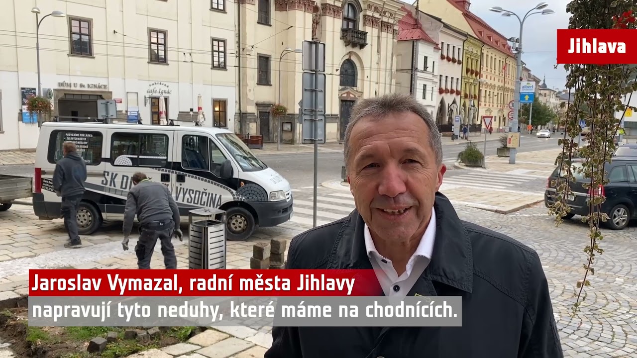 Oprava dlažby v Jihlavě