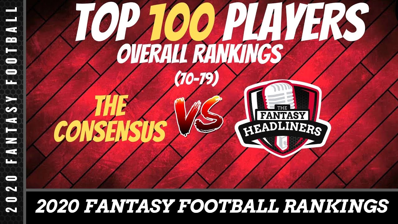 Fantasy Football Rankings 2020 - Top 100 Overall Fantasy Football Players - Players 70-79
