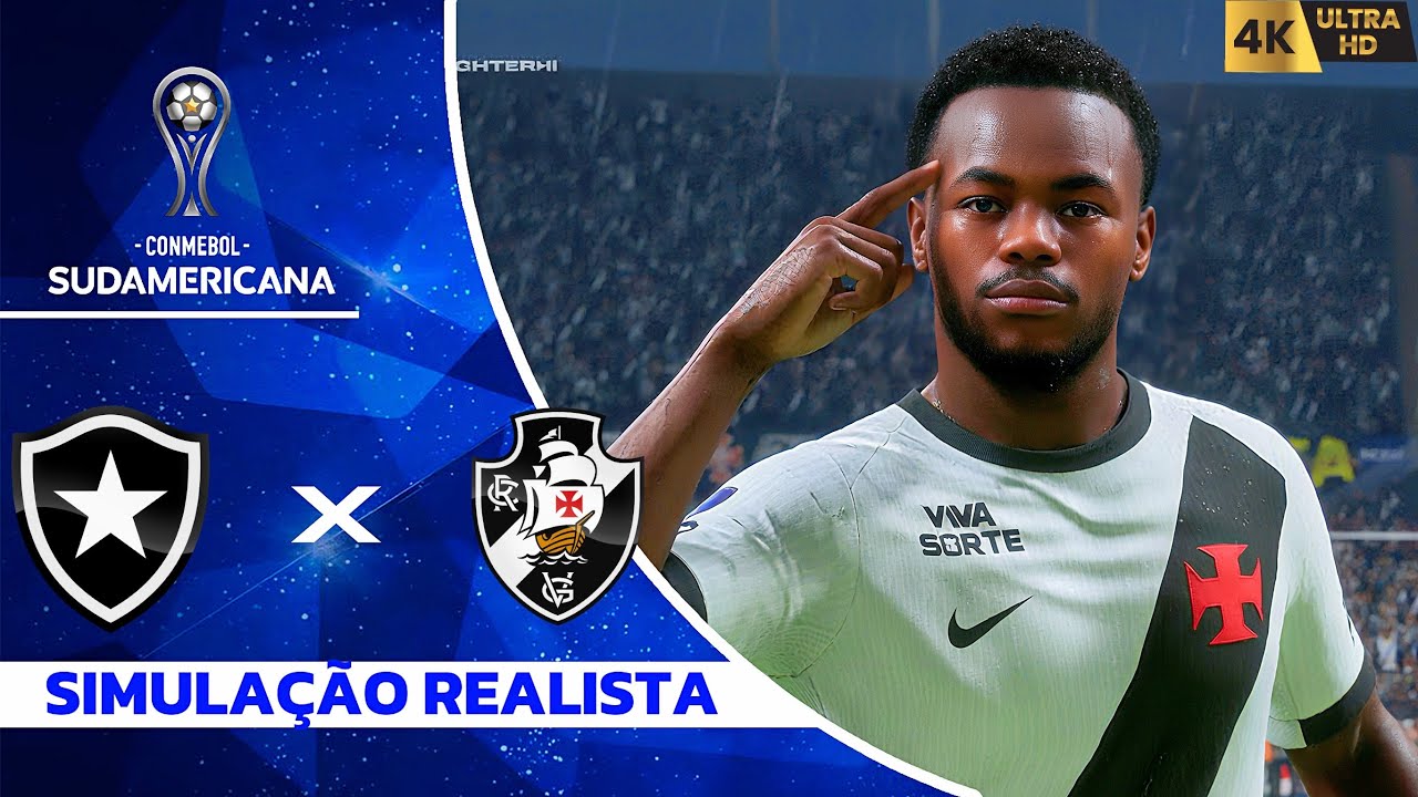 FC 26 - Botafogo x Vasco da Gama | Final da Sul-Americana Simulação 4K (60FPS) Ultra Realista.