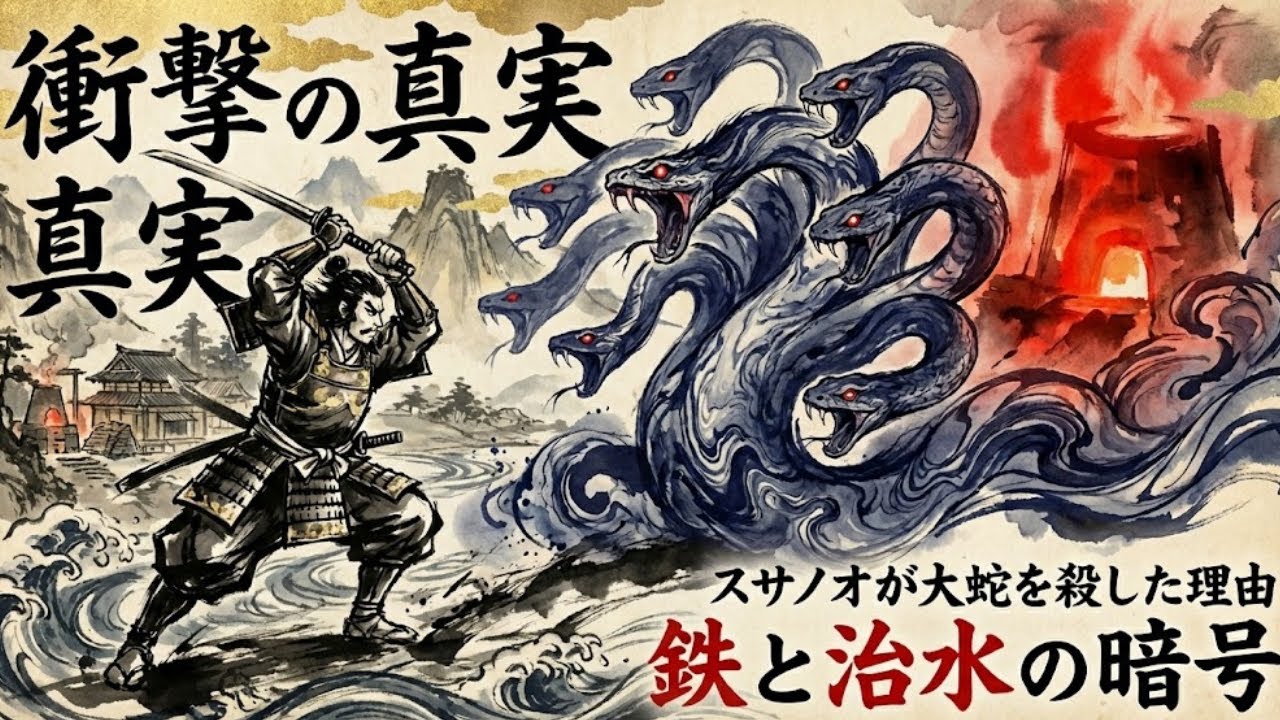 【衝撃】スサノオはなぜ大蛇を殺したのか？日本神話に隠された「鉄と治水」の暗号を完全網羅