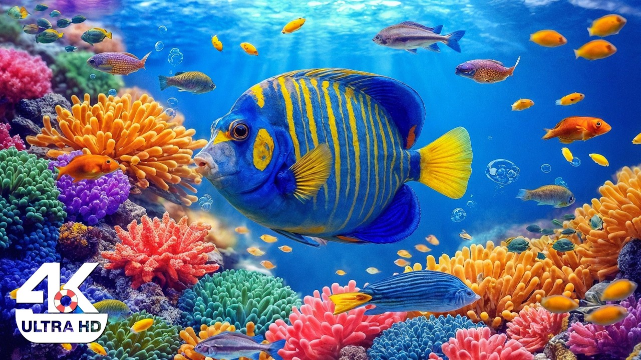 Underwater Wonders 4K – Experience Exotic Sea Life and Calm Underwater Aquarium World