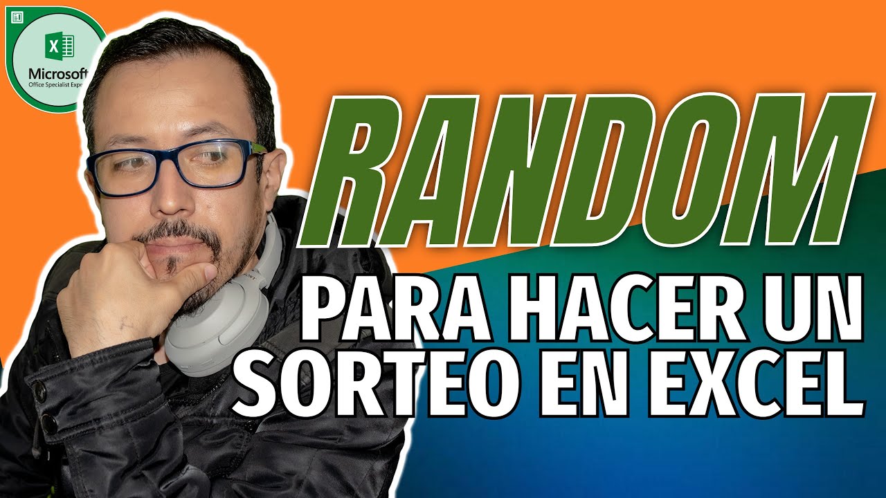 Como realizar UN SORTEO en Excel con un NOMBRE Aleatorio