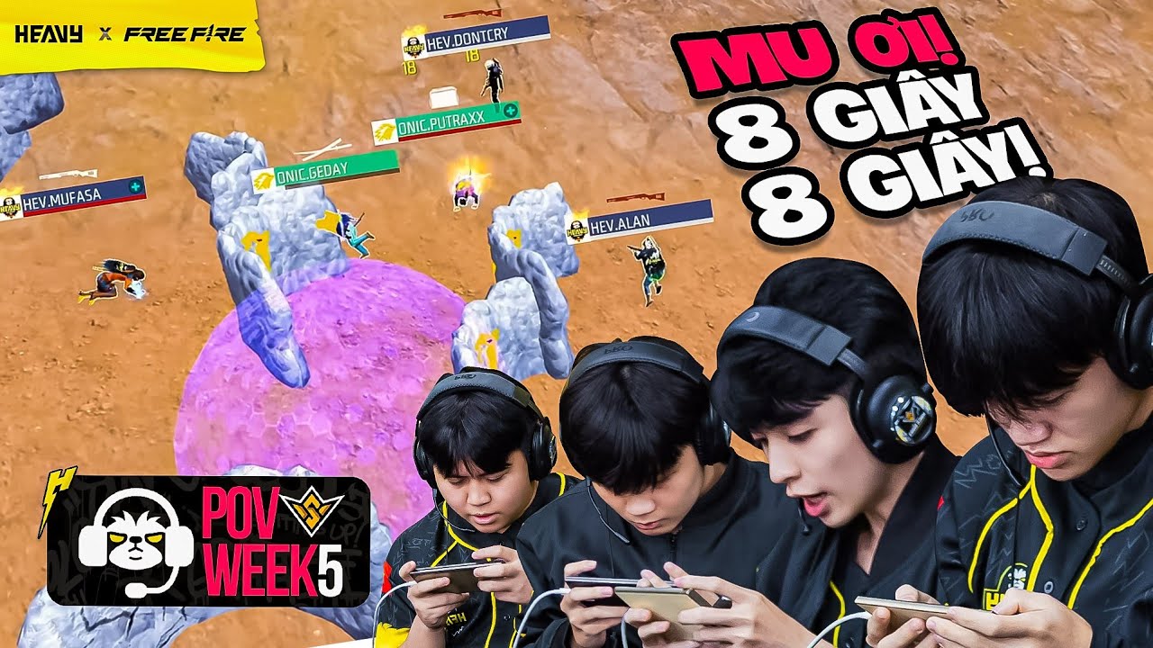 [POV] HEV Bắn Như Cái Máy Điện Game Mở Màn Tuần 5 FFWS SEA 2025 Fall | HEAVY Free Fire