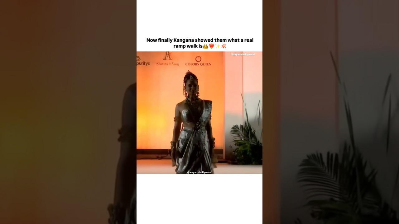 now kangana the queen of ramp walk is back ❤️&zwj;🔥✨👑💥 #bollywood #rampwalk #kanganaranaut #queen