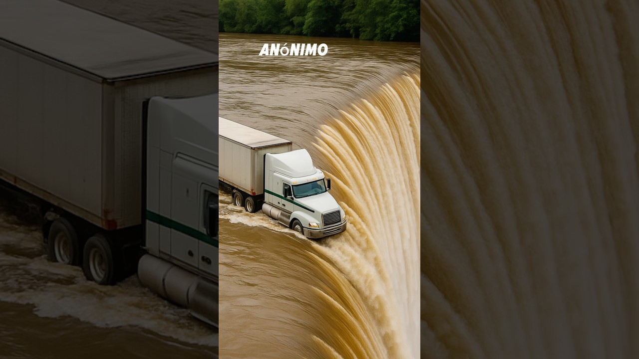 Un tr&aacute;iler abandonado en un r&iacute;o 🏞️ #shorts