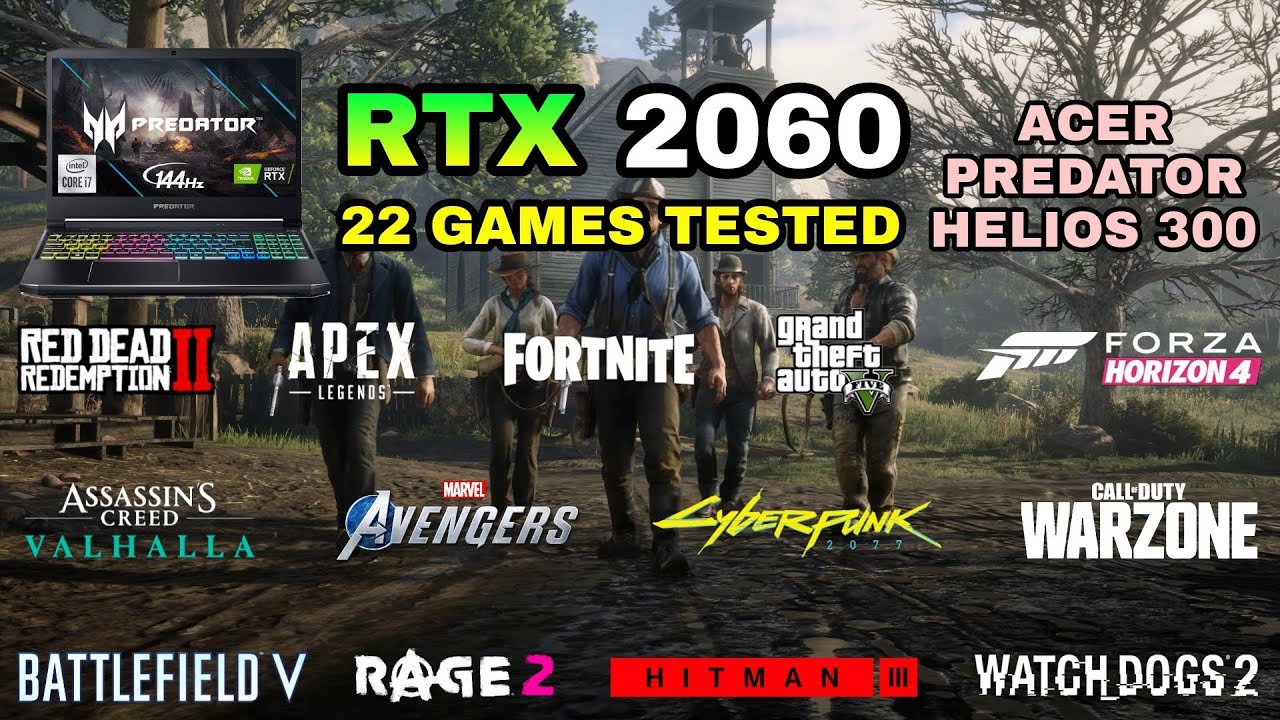 RTX 2060 Laptop + i5 9300H | 22 Games Tested in 2021 - Acer Predator Helios 300