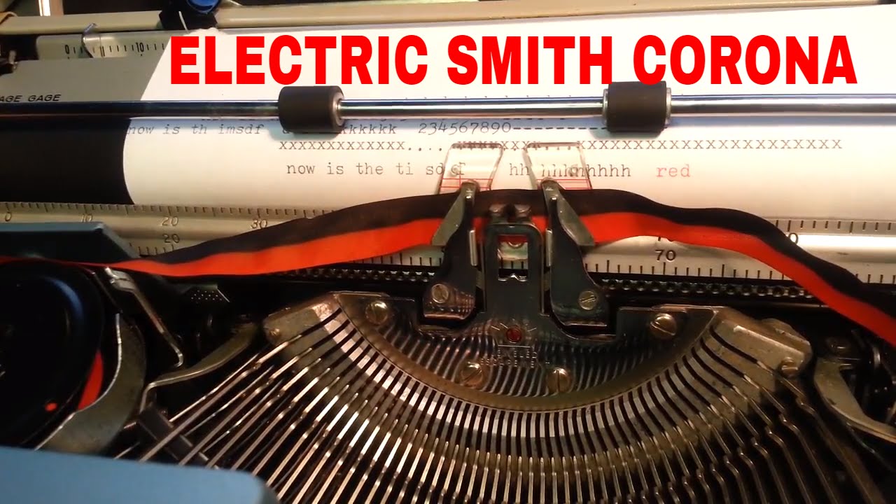 Smith Corona Electric Typewriter Best Portable Ever ! Rebranded Sears too Demo Ribbon Type
