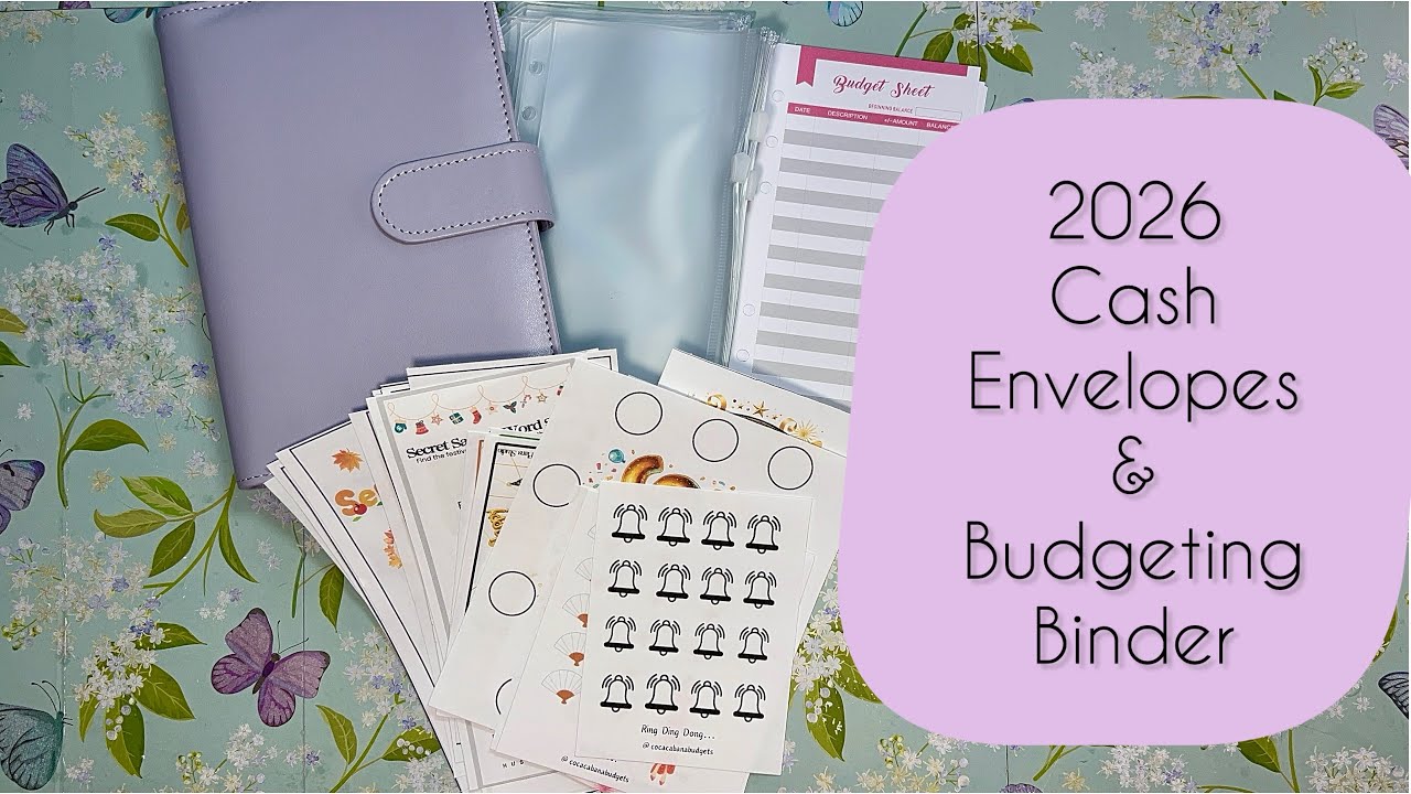Creating my cash envelope savings and budget binder for 2026