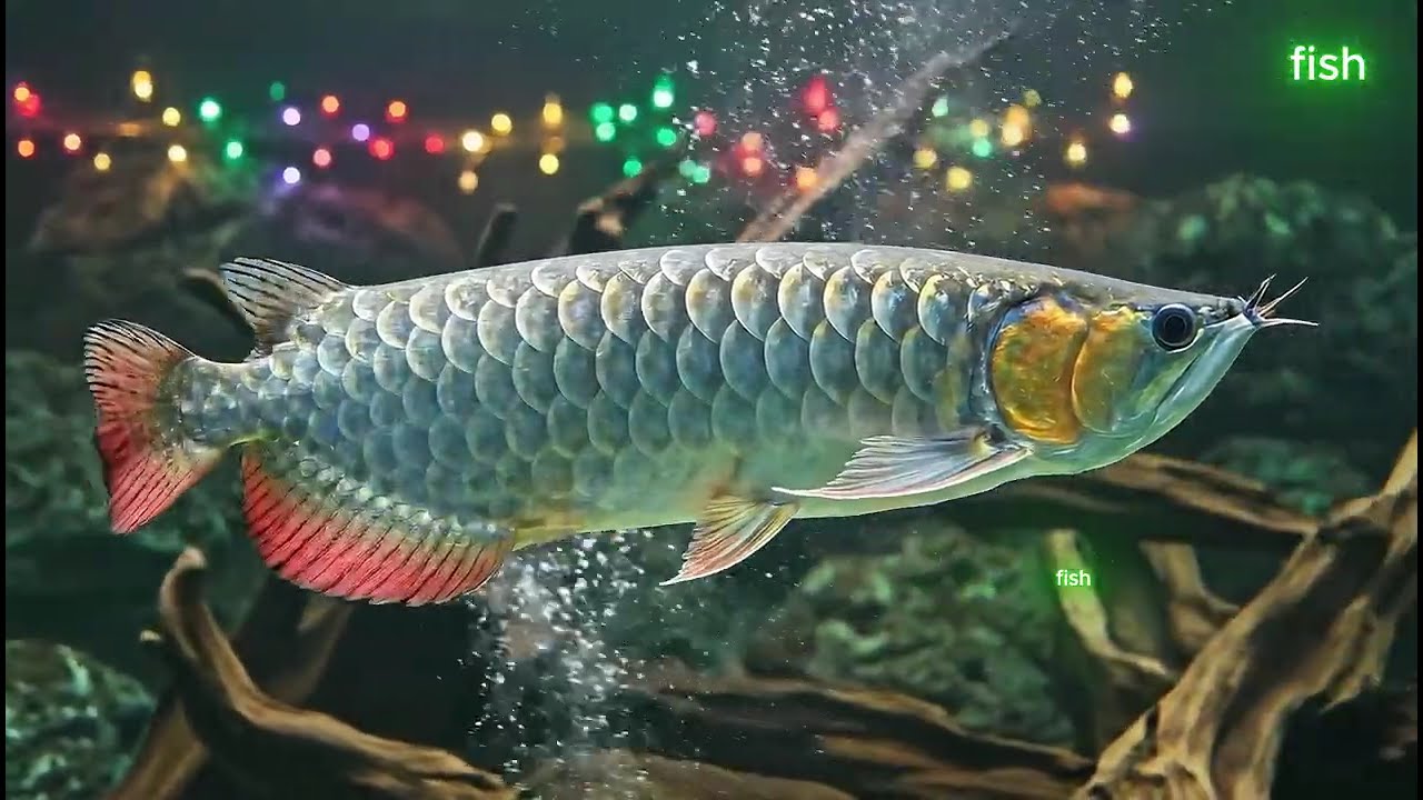 HAPPY NEW YEAR 2026 Golden Arowana Swimming in a Luxury Aquascape 4K Relaxing Aquarium 19