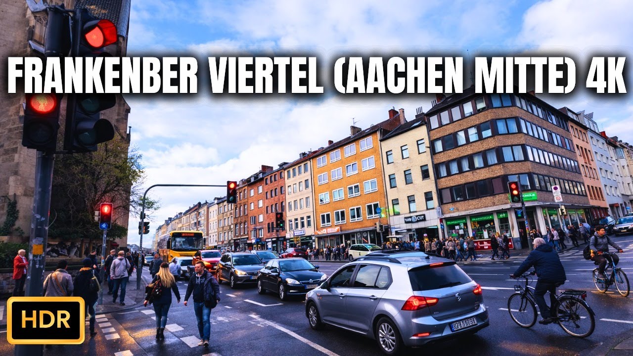 Frankenberger Viertel Aachen-Mitte, Germany I Calm Morning Walk in 4K
