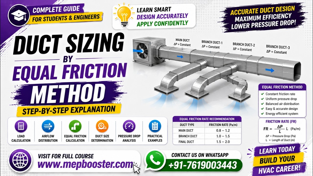 Duct Sizing by Equal Friction Method