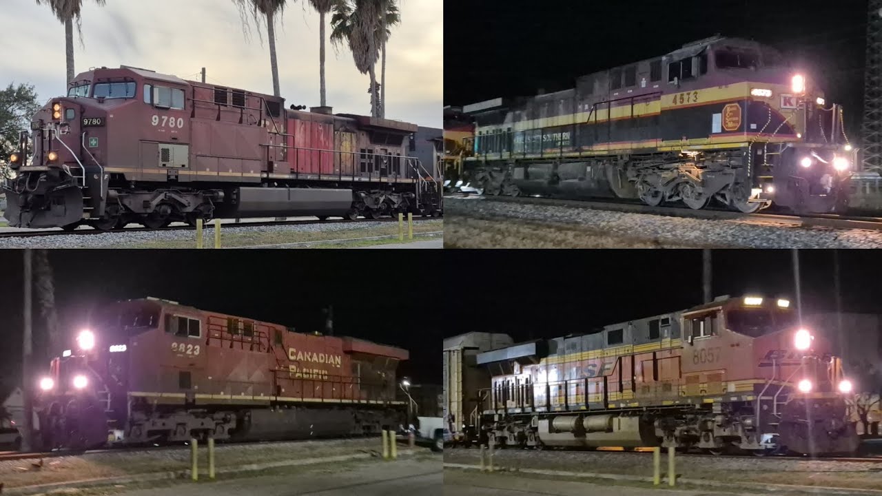 4 trains in Alice TX 1-19-26 ft. (KCSM 4567 Grey Ghost) 