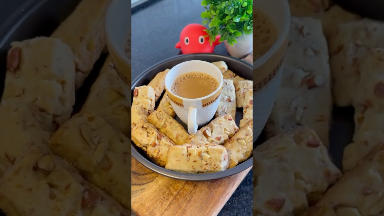 ❤️Bakery Style Badam Sticks | Hyderabad Famous Almond Cookies | No Oven Kadhai Recipe #viralshort