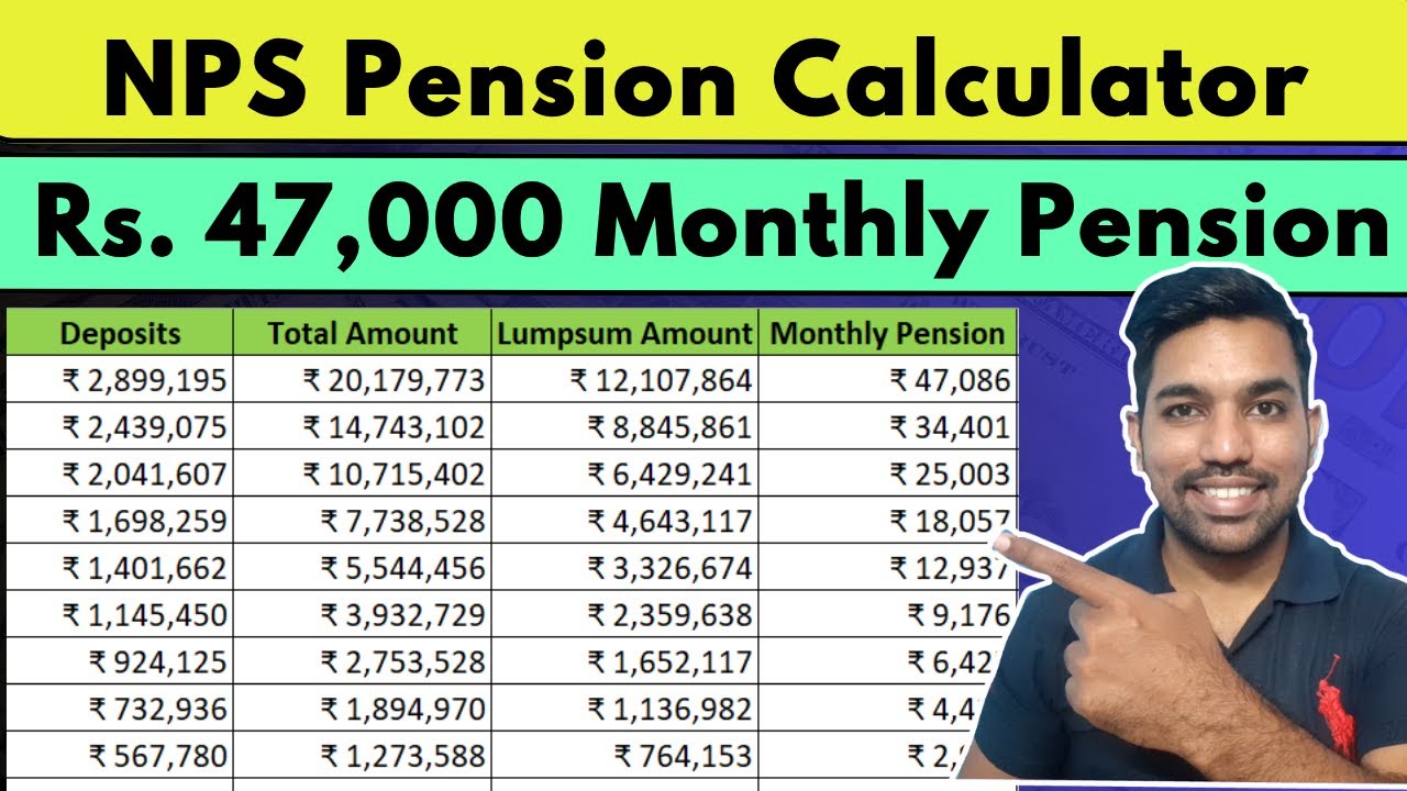 NPS Pension Calculator | KNOW your Monthly Pension using NPS (National Pension System)