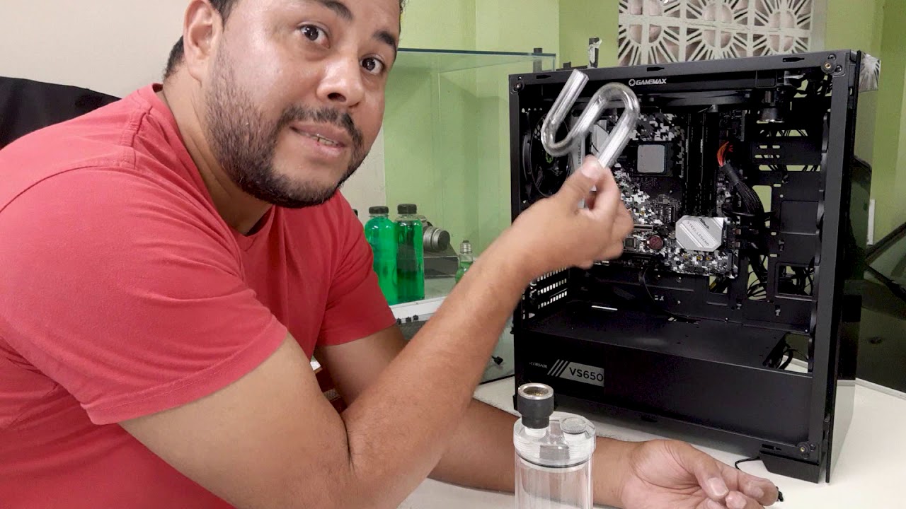 Customizando water cooler original selado