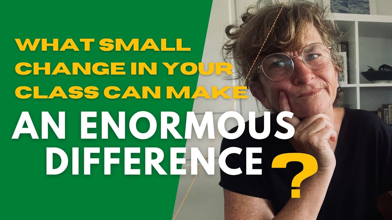 ONE small change- HUGE results!