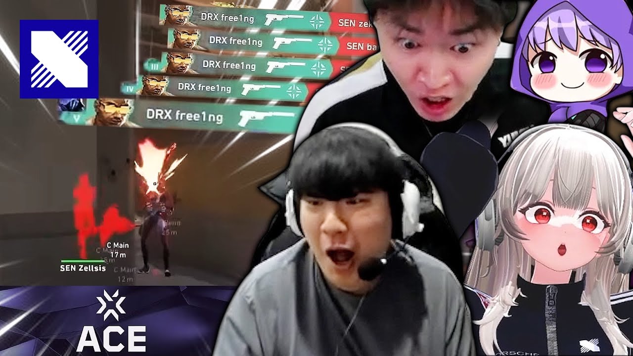 free1ng 또 당신입니까? ㅣVCT Masters Bangkok DRX vs SEN 스트리머들의 반응 모음(feat. 행돌/텍스쳐/김된모/베베리)