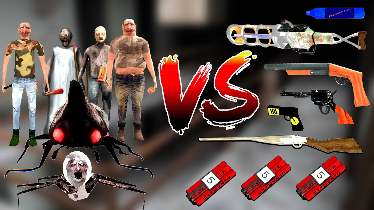 All New Weapons Vs The Twins Family With Granny Family