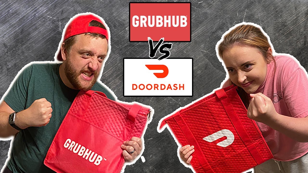 GRUBHUB vs DOORDASH Delivery Driver Challenge! (Which Delivery App Pays Better?)