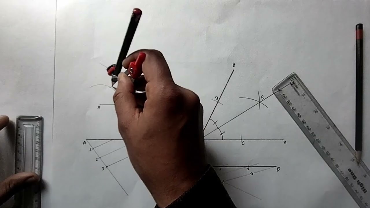 How to Trisect a Line? Trisection of Line using Compass.