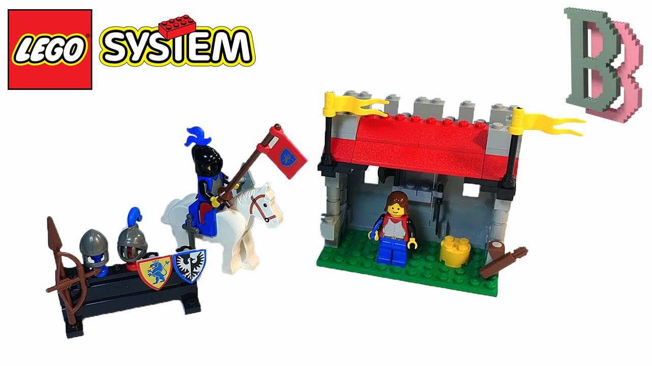 LEGO Castle Lion Knights 6041 Armor Shop - Review 1986