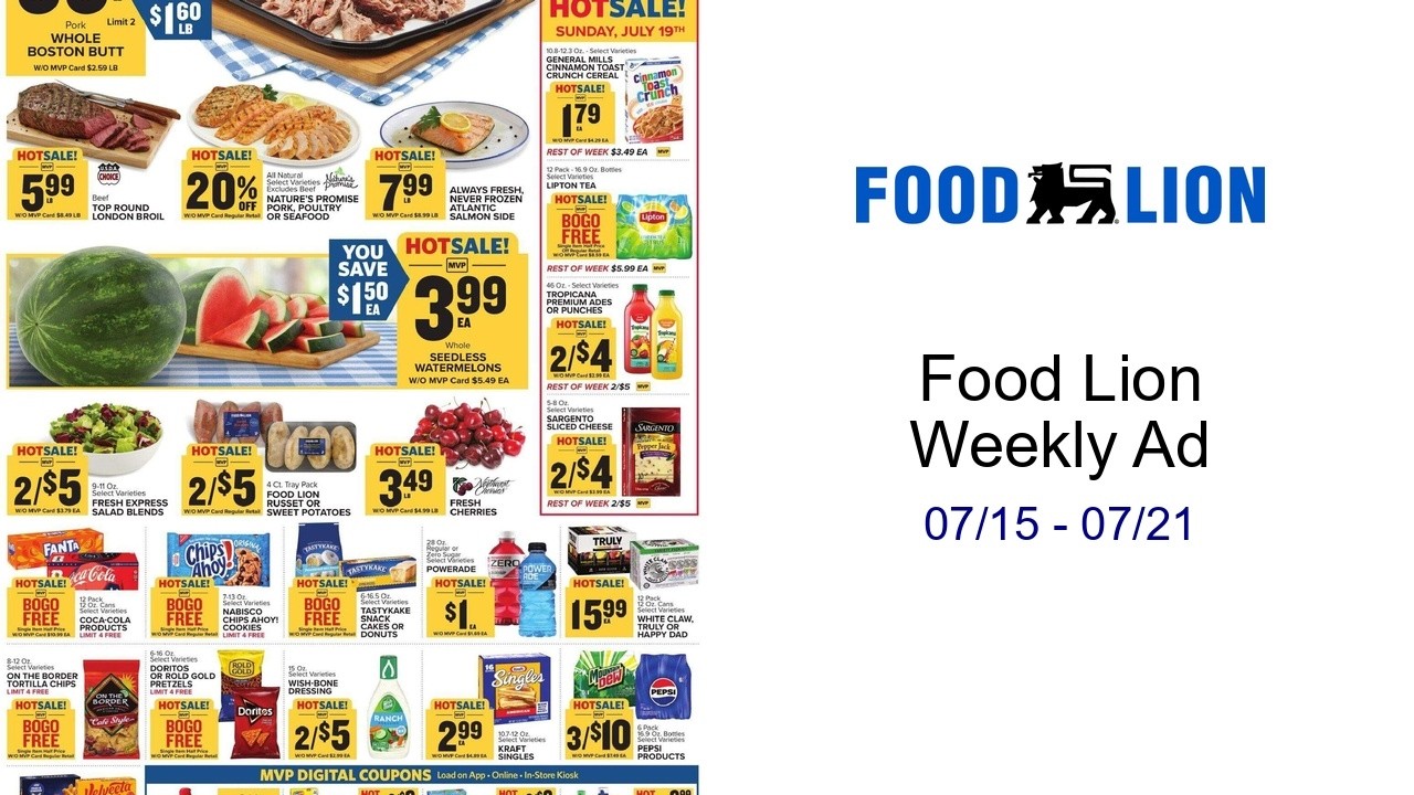 Food Lion Weekly Ad 07/15 - 07/21