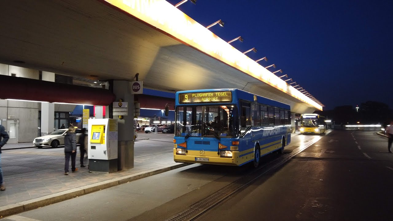 Letzte Fahrgastfahrt zum TXL auf der BVG Linie 109 (9) mit Wagen 2000 und Aufbau zum ATB-Konvoi
