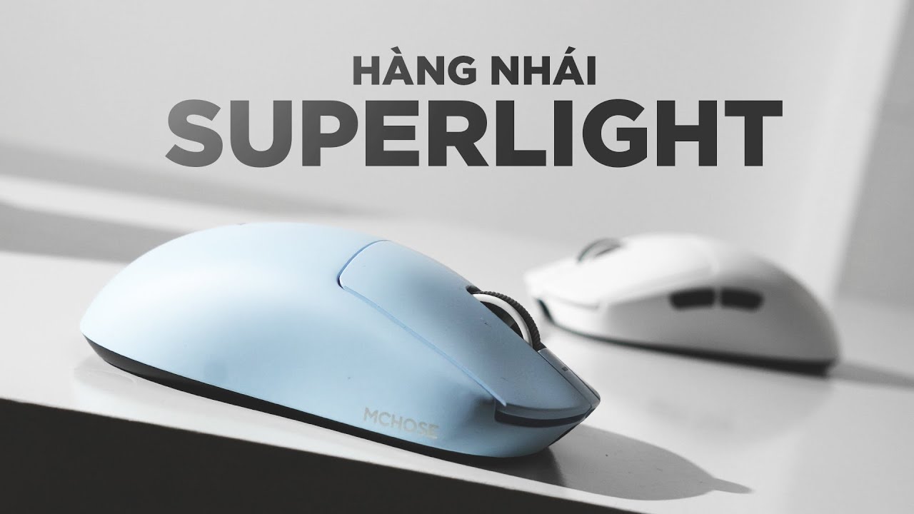Logitech G Pro Superlight của T&agrave;u! Đ&aacute;nh gi&aacute; MCHOSE A7 Pro/Ultra