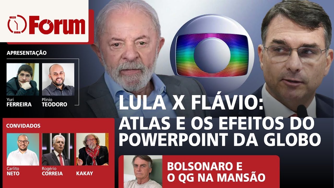Pesquisa Atlas alerta Lula sobre alian&ccedil;a Fl&aacute;vio e Globo | Bolsonaro costura elei&ccedil;&atilde;o em mans&atilde;o do PL
