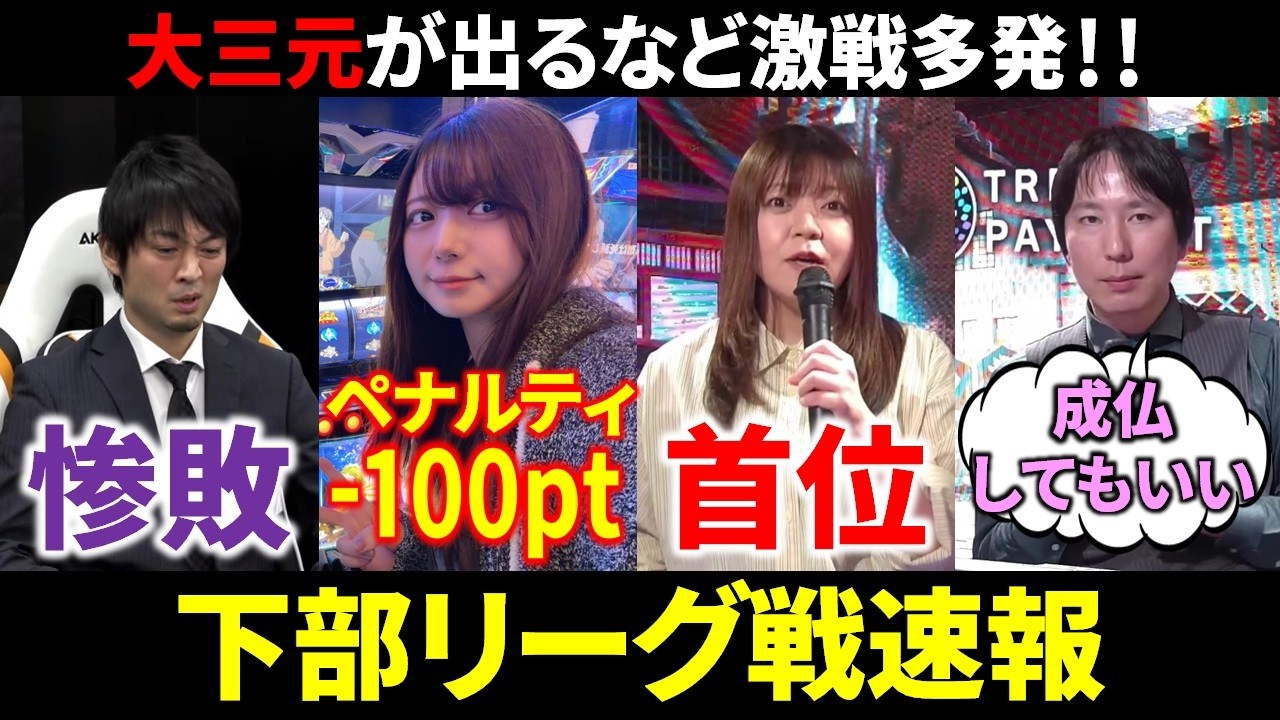 【下部リーグ戦速報】滝沢和典の開幕戦！東城りおが-100ptのペナルティ！(3月29日～4月4日版)【麻雀 Mリーガー 解説】