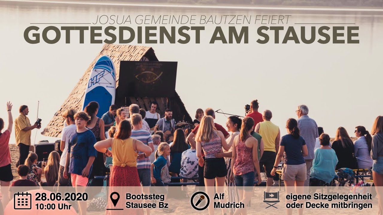 Gottesdienst am Stausee | Gottesdienst mit Alf Mudrich | Josua Gemeinde Bautzen | 28.06.20