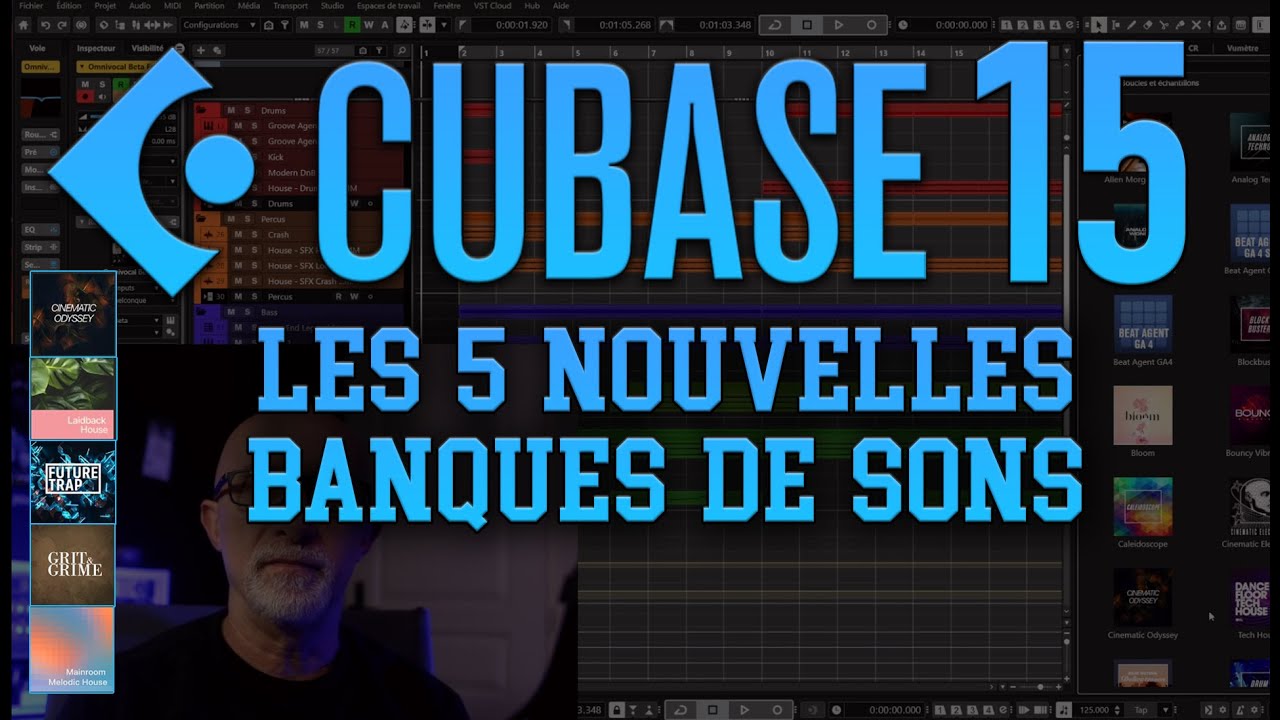 Cubase Pro 15 - Les 5 nouvelles banques de sons