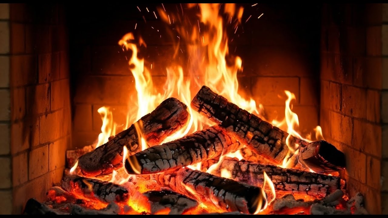 🔥 LIVE Cozy Fireplace 24/7 – Relaxing Crackling Fire Sounds