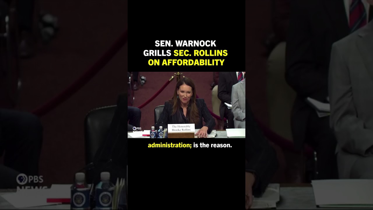 WATCH: Sen. Warnock QUESTIONS Rollins on rising prices for working families under Trump