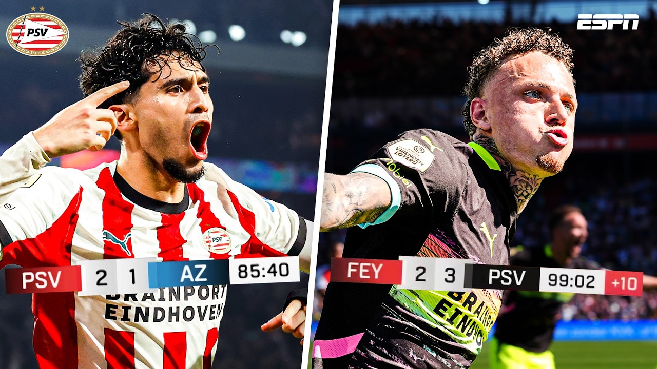 50 𝐋𝐀𝐒𝐓-𝐌𝐈𝐍𝐔𝐓𝐄 GOALS van PSV in de Eredivisie ⏰🥵
