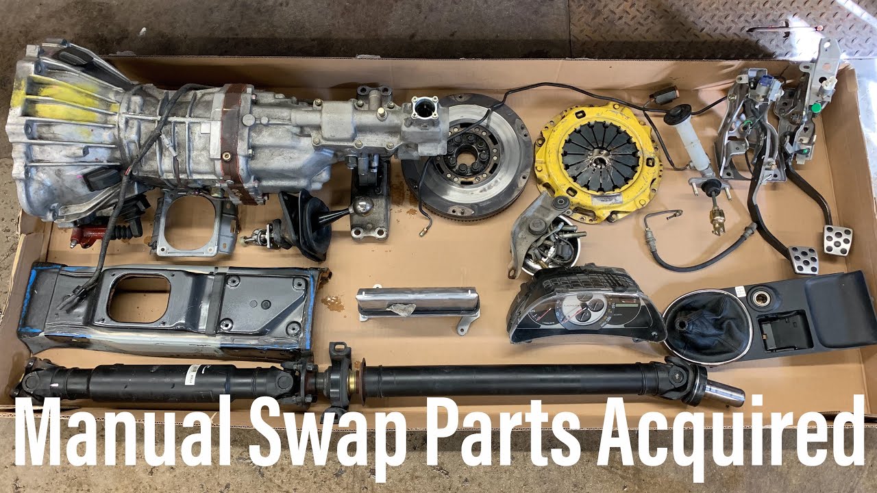 Getting all the parts for the manual swap