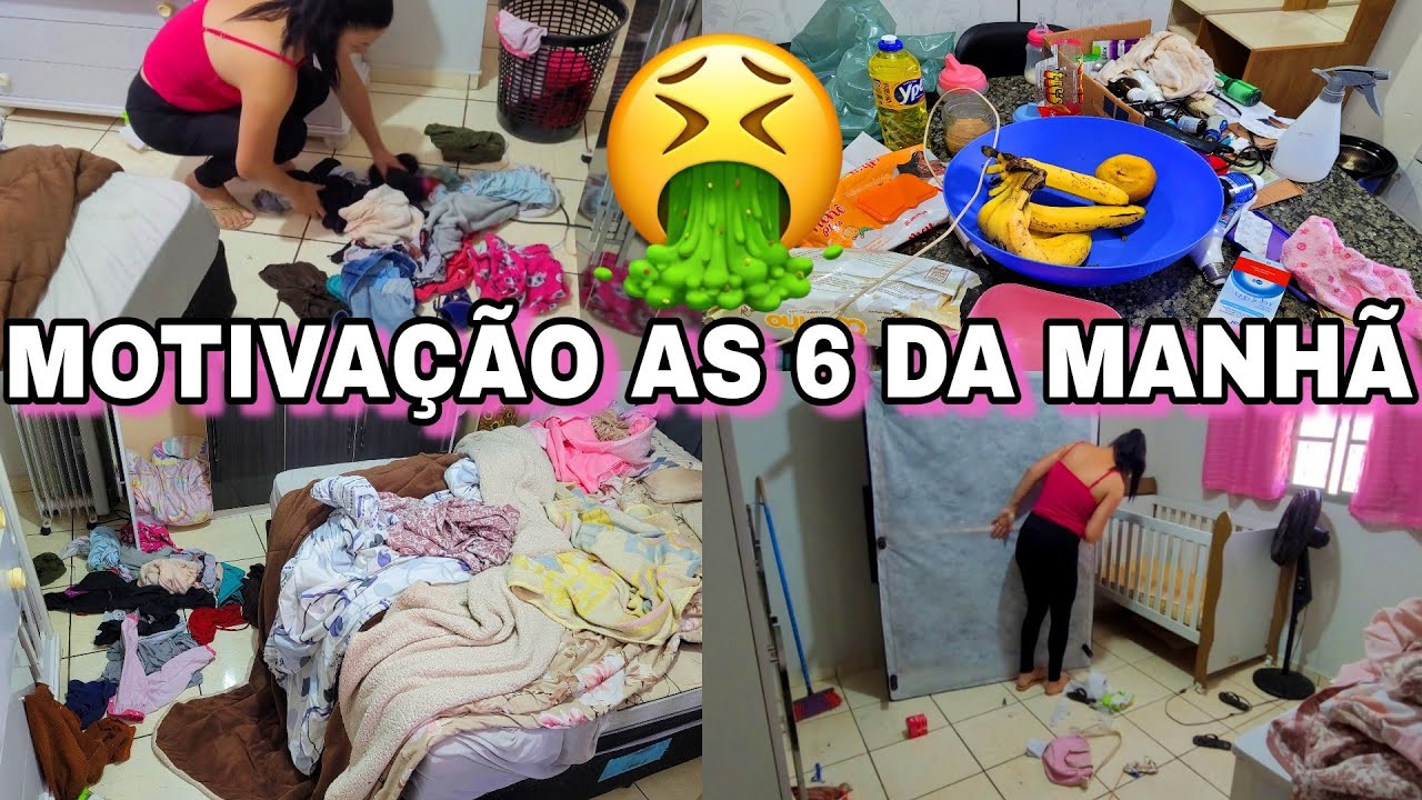FAXINA COMPLETA NA CASA ÀS 6 DA MANHÃ 💦🫧MOTIVAÇÃO PRA FAXINAR CEDO