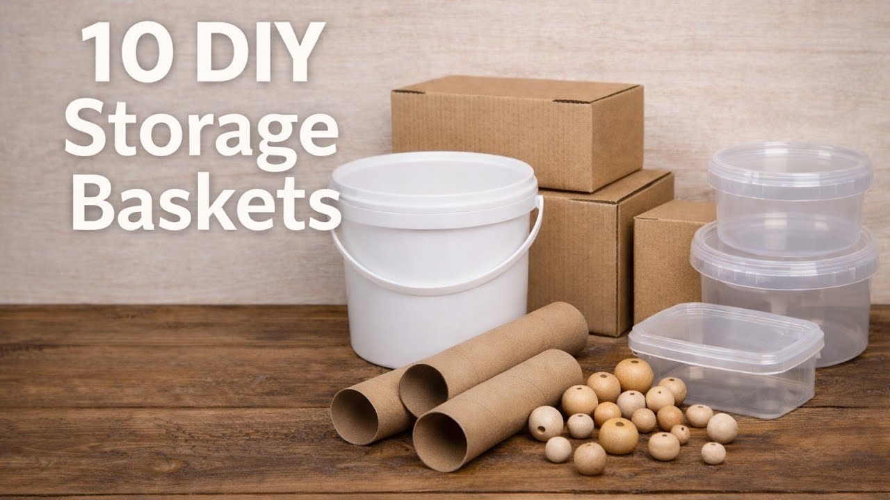 10 Handmade Craft Storage Baskets | DIY Organizer Ideas