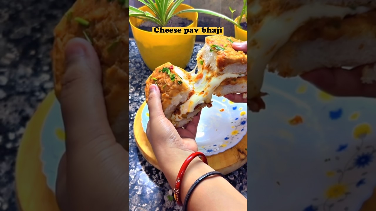 Cheese loaded masala pav 