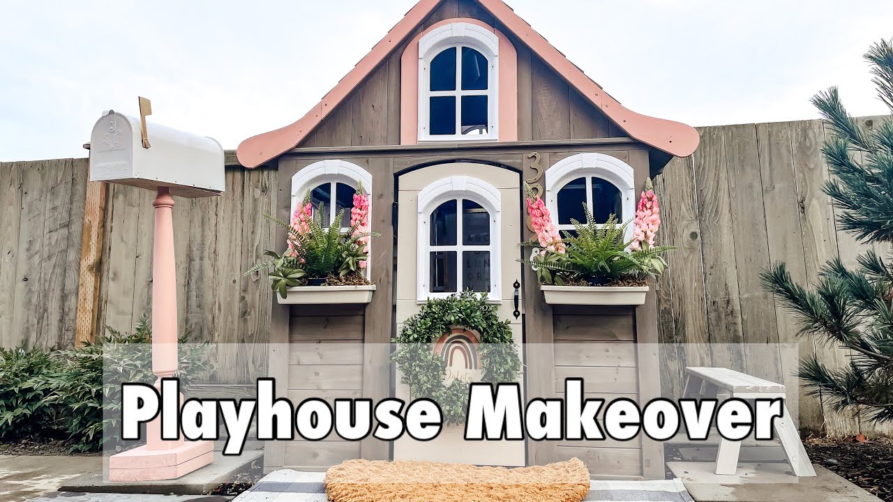 DIY PlayHouse Makeover | Toddler Girl | Playroom Ideas