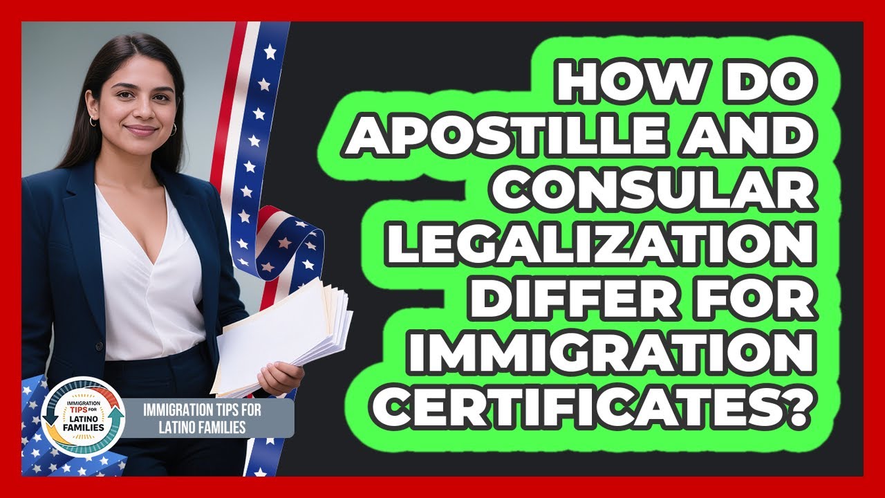 How Do Apostille And Consular Legalization Differ For Immigration Certificates?